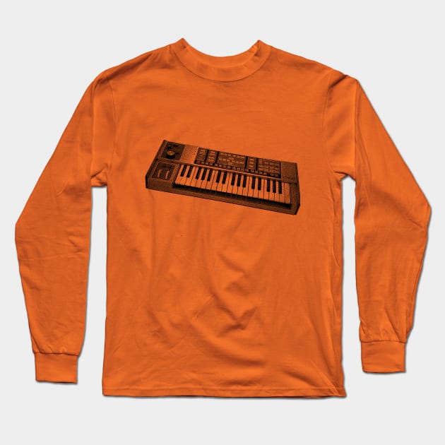 Source 8 bit Synthesizer Tee Long Sleeve T-Shirt by DankFutura